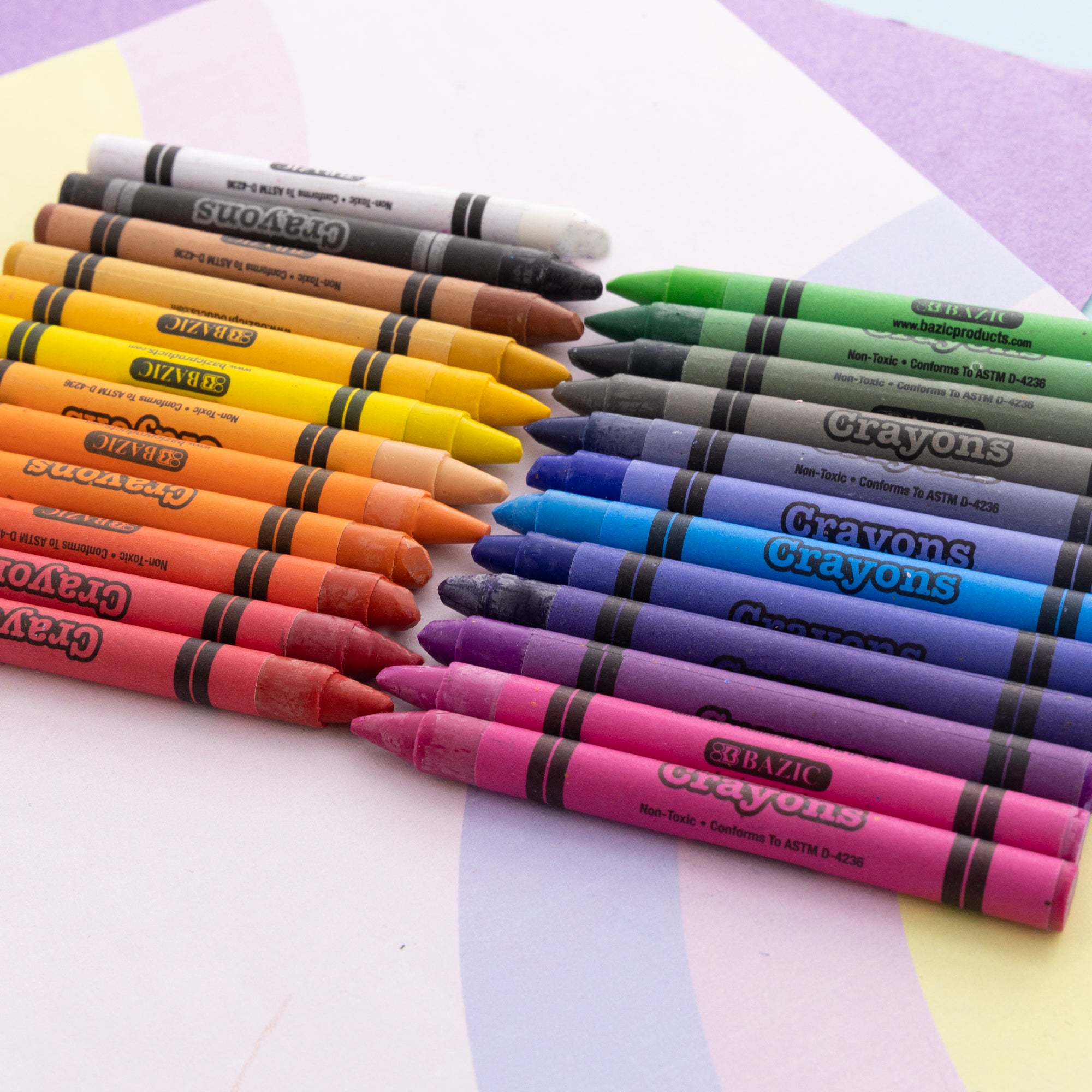 Bazic 24 Color Premium Quality Crayon